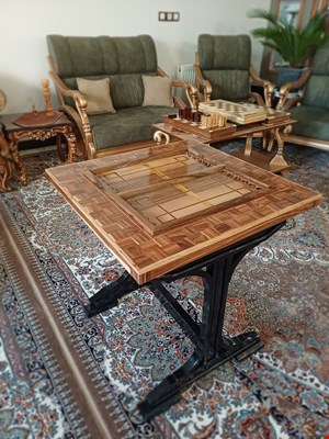 تخته نرد معرق دست‌ساز چوبی