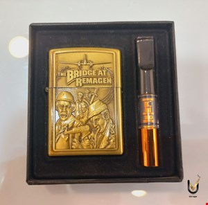ست فندک بنزینی جعبه دار طرح Zippo ( فندک، چوب سیگار )