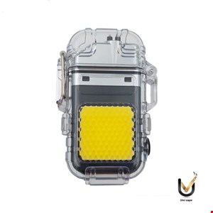 فندک پلاسمایی برقی و شارژی ضد آب چراغ قوه دار مدل FLASHLIGHT
