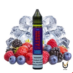 سالت نستی بلوبری تمشک یخ Nasty Liq Blueberry Raspberry Strawberry 30ml