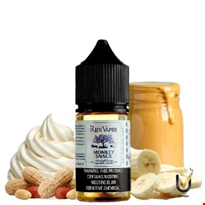  سالت رایپ ویپز خامه موز بادام زمینی | RIPE VAPES MONKEY SNACK
