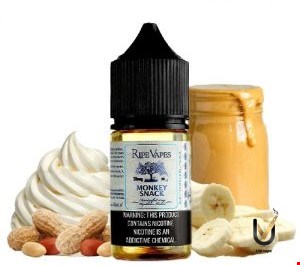  سالت رایپ ویپز خامه موز بادام زمینی | RIPE VAPES MONKEY SNACK