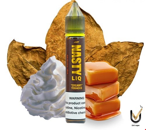 سالت نستی تنباکو کارامل خامه NASTY LIQ CREAMY TOBACCO 30ML