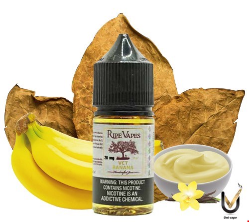 سالت نیکوتین رایپ ویپز تنباکو کاستارد موز | RIPE VAPES VCT BANANA 30ml