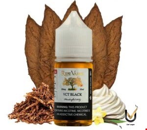 سالت تنباکو خامه وانیل (30میل) RIPE VAPES VCT BLACK